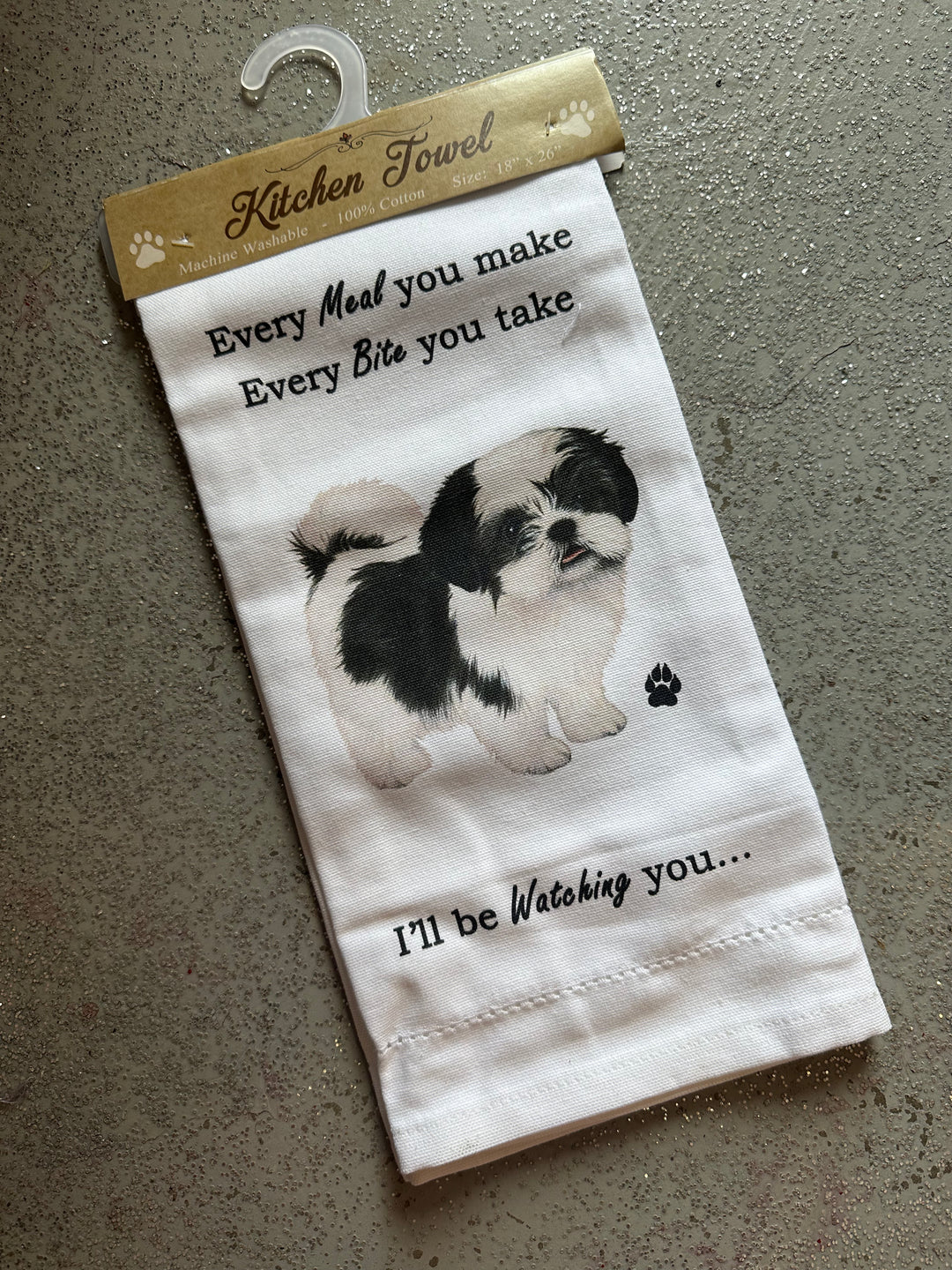 Shih Tzu Dog Towel