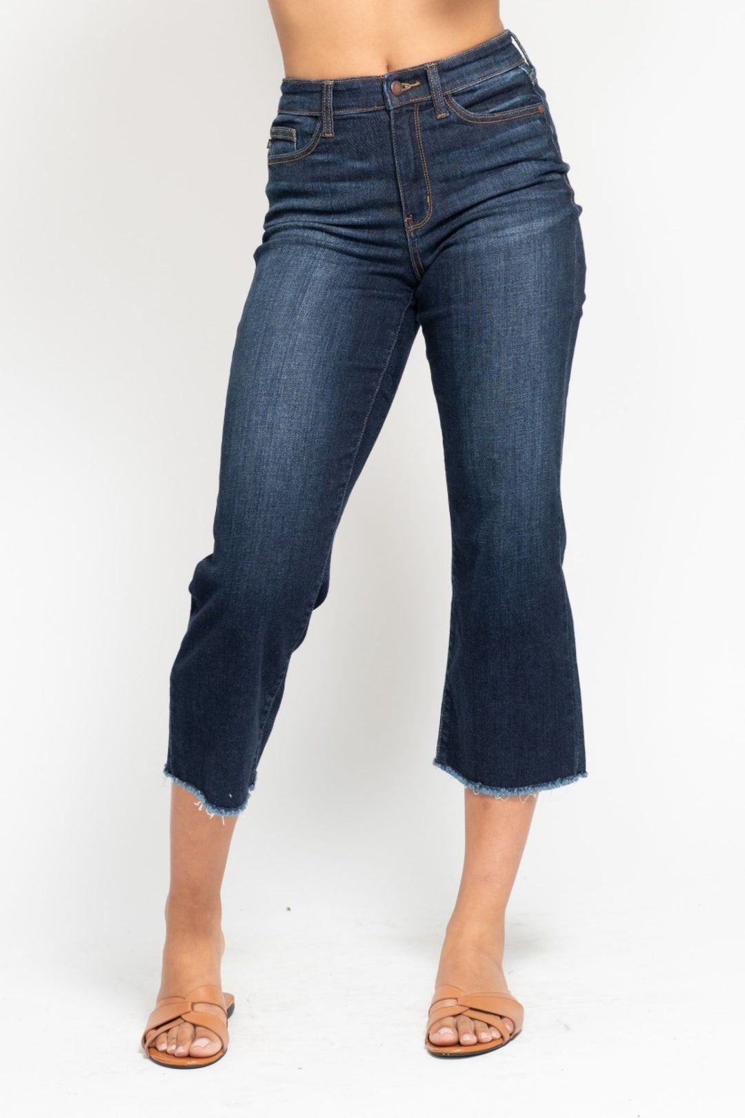 Judy Blue Cropped HW jeans