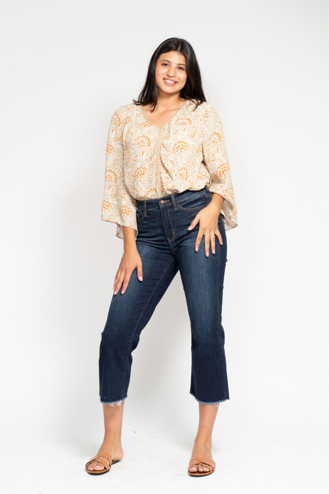 Judy Blue Cropped HW jeans