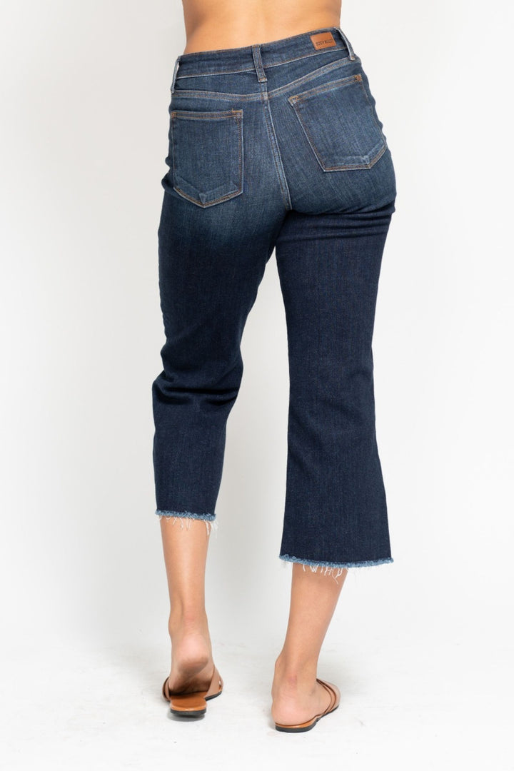 Judy Blue Cropped HW jeans