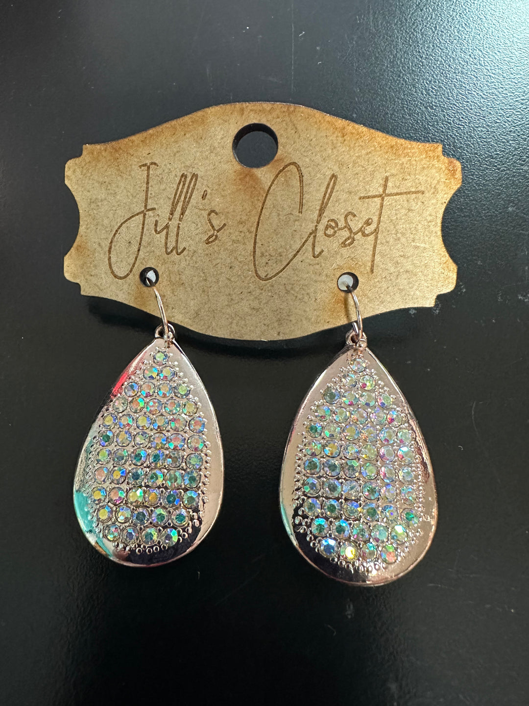 Teardrop Rhinestone Earrings