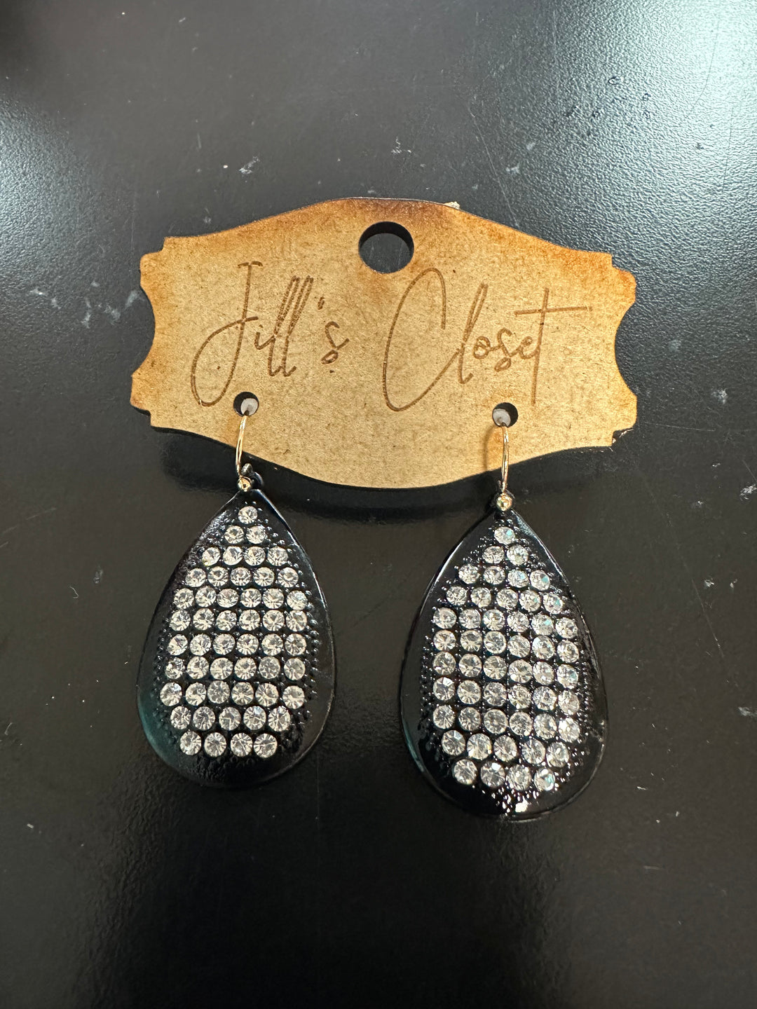 Teardrop Rhinestone Earrings