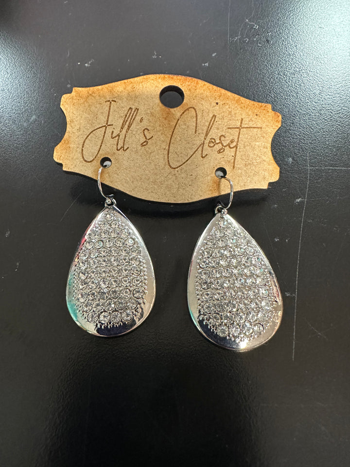 Teardrop Rhinestone Earrings