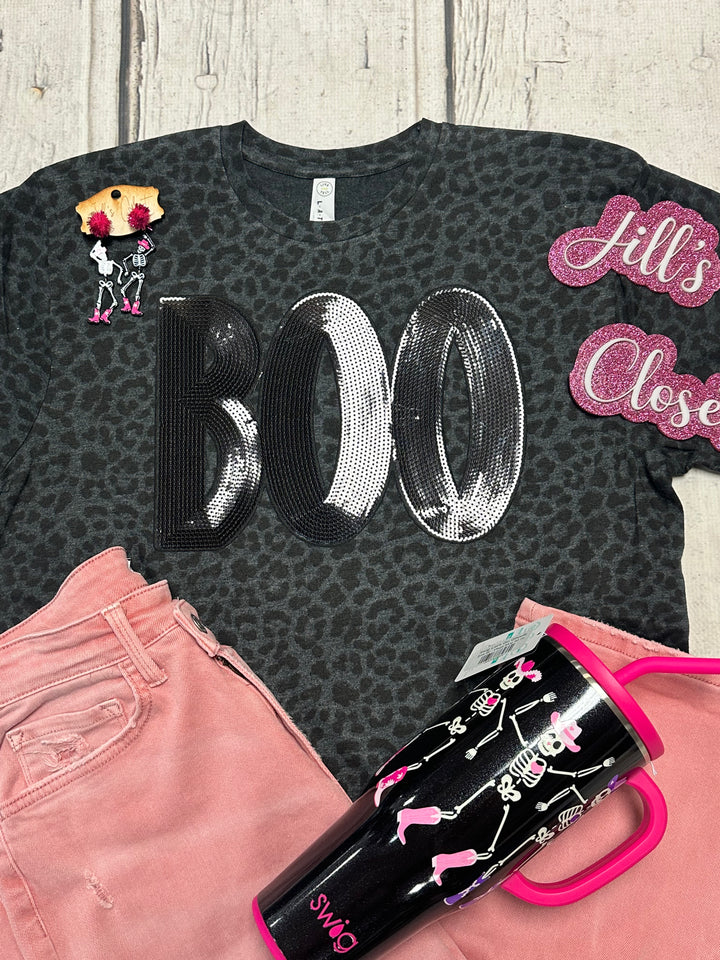 Leopard Boo tee