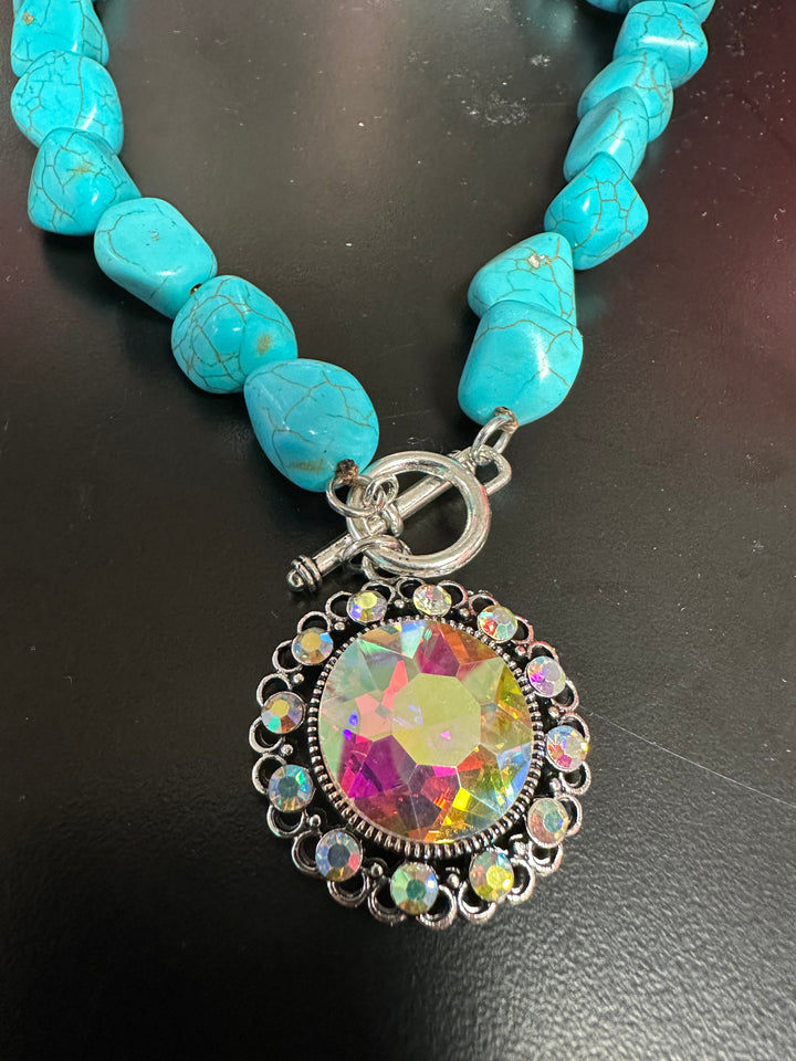 Turquoise Bling Necklace