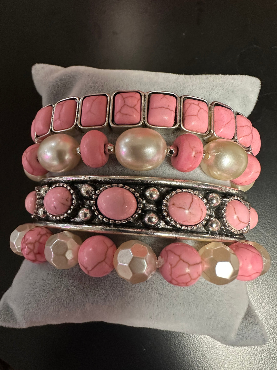 Stacked 4 Bracelets Sets