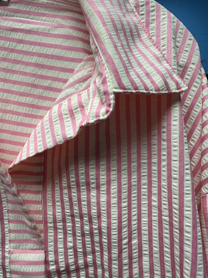 Perfectly Striped Seersucker Top