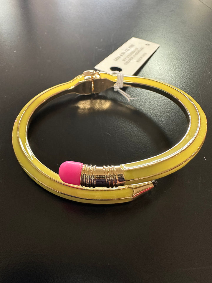 Teacher Pencil Bangle Bracelet