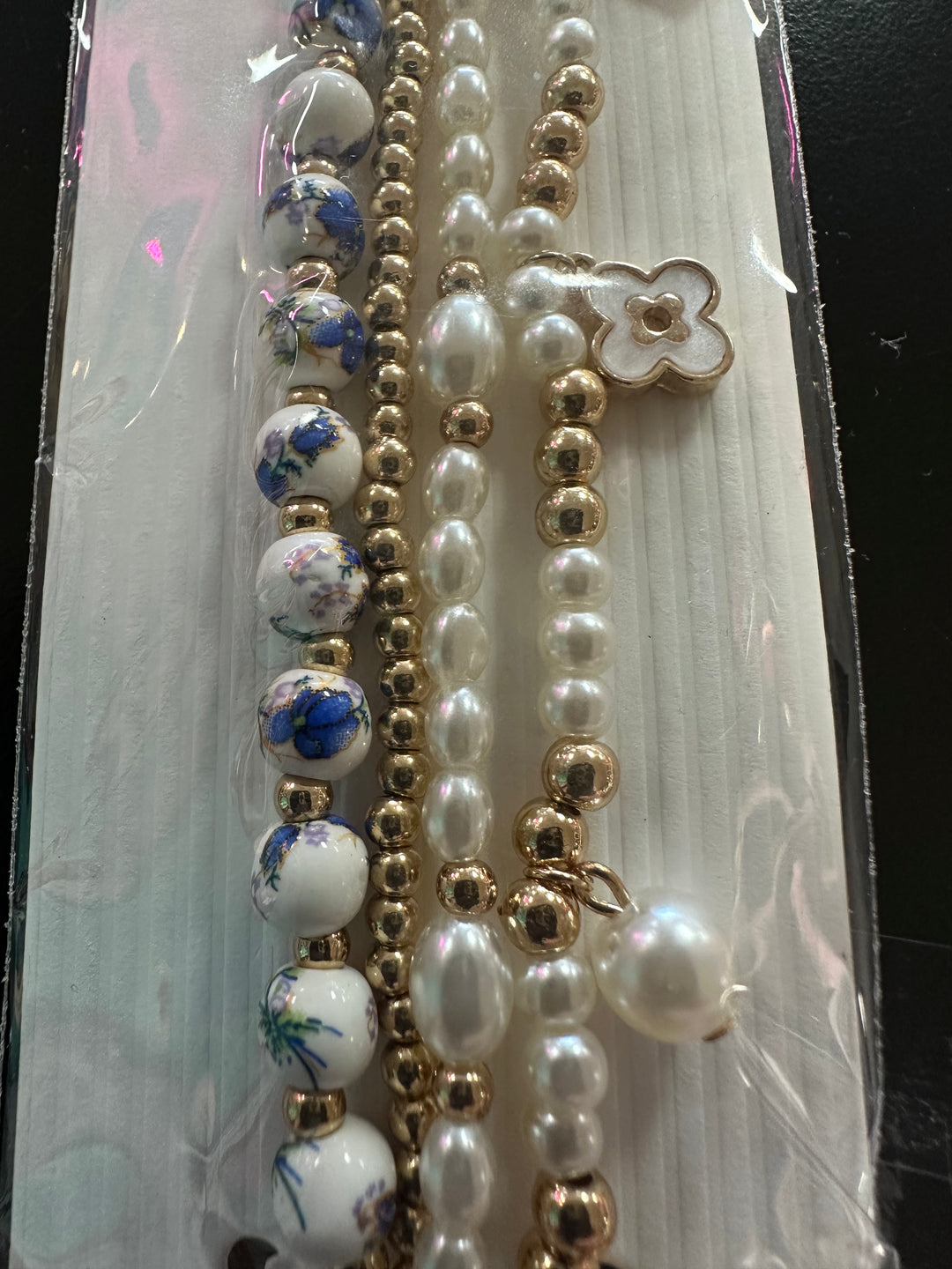 Beaded Charm Smart Watch Band 38 mm-41mm