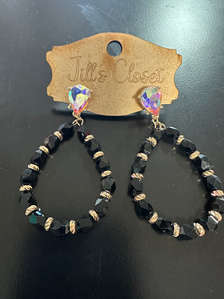 Beaded Loop Earrings