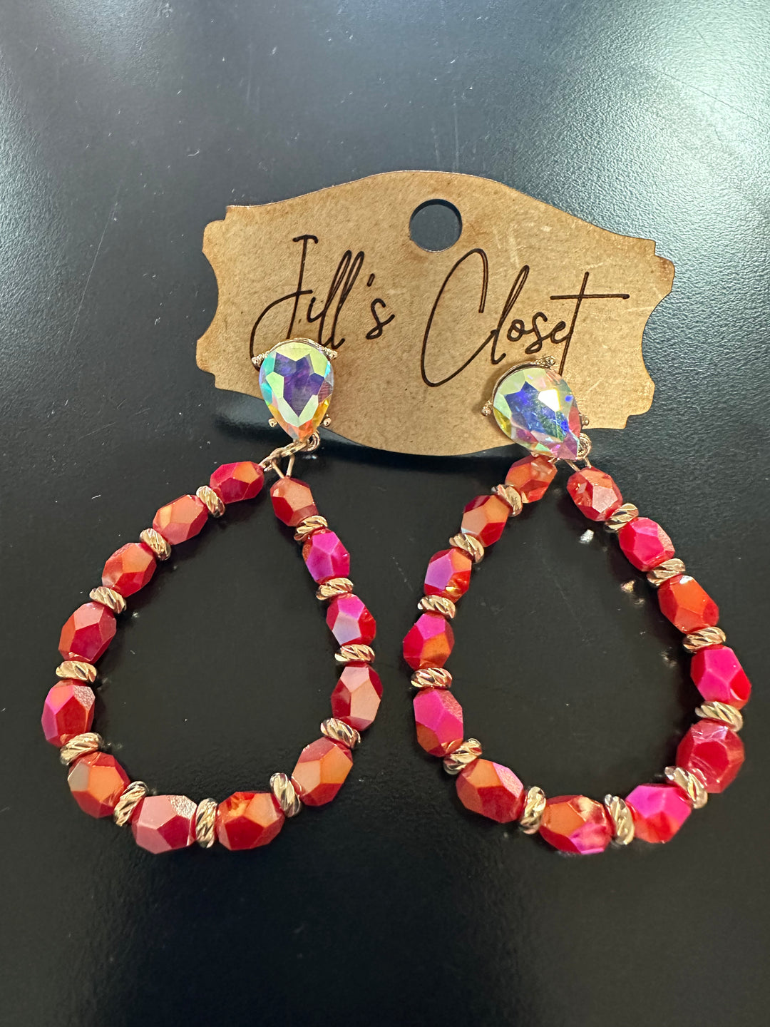 Beaded Loop Earrings