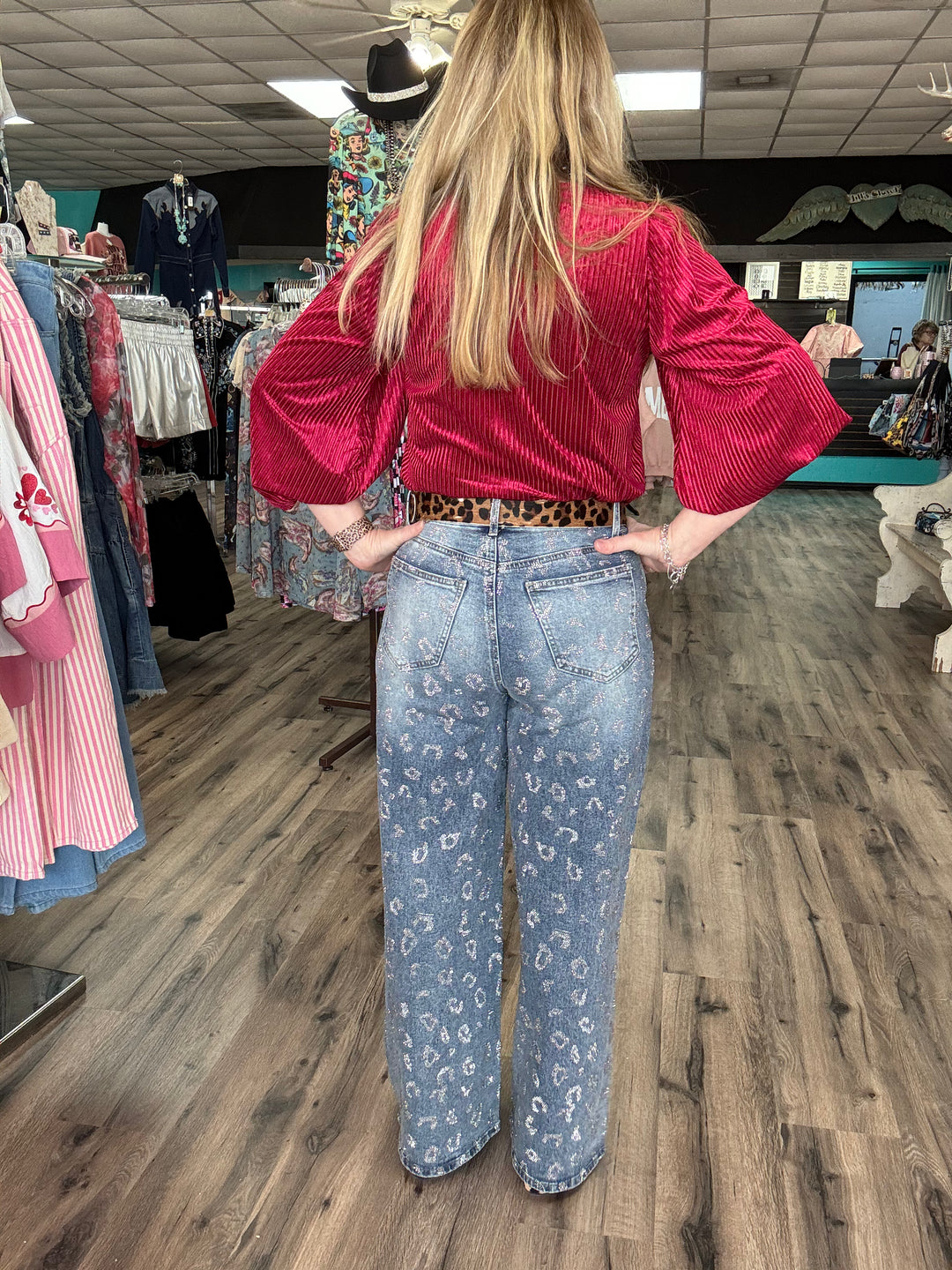 Cheetah Sparkle Jeans