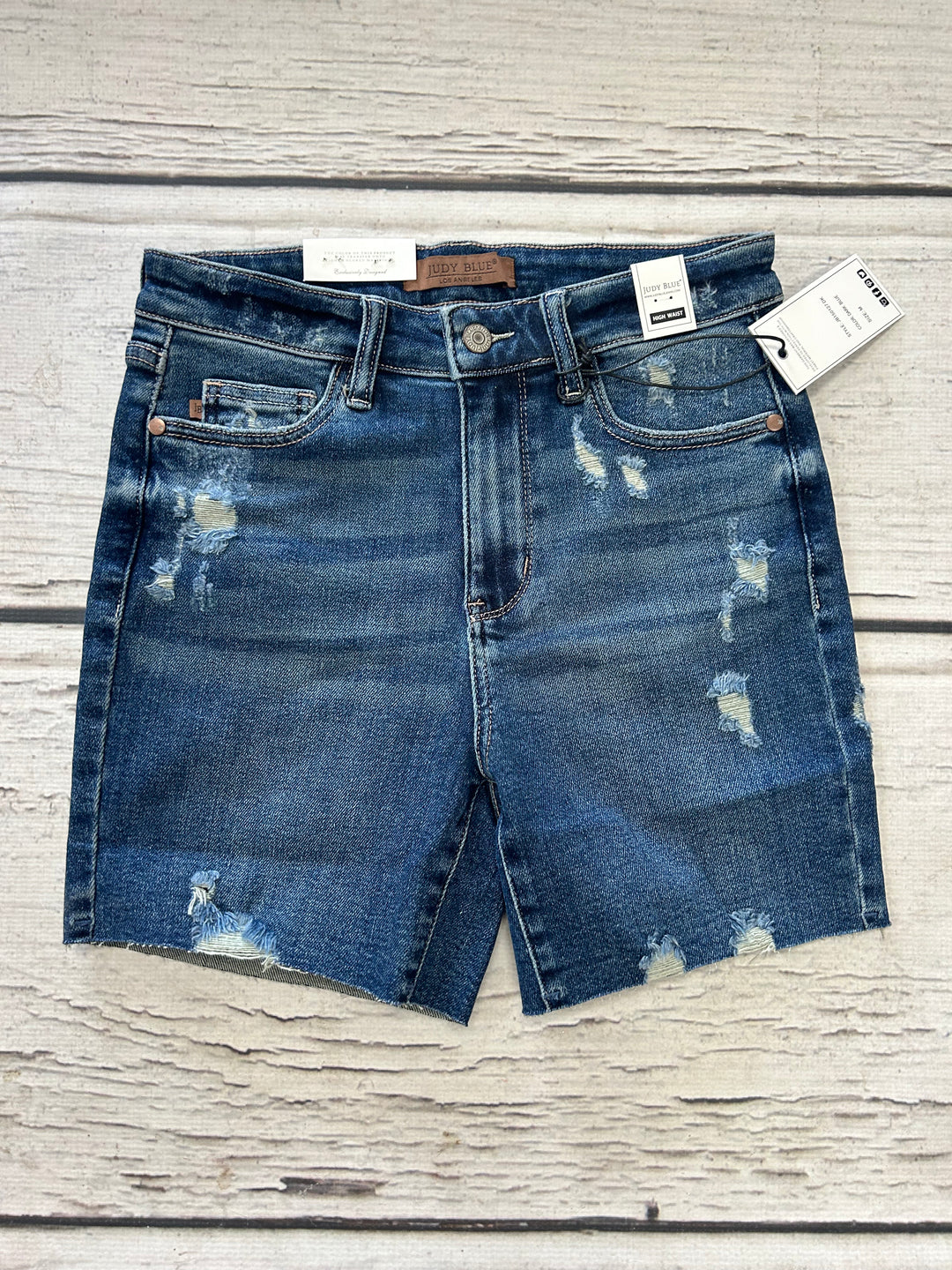 HW dark blue mild destroy cut offs