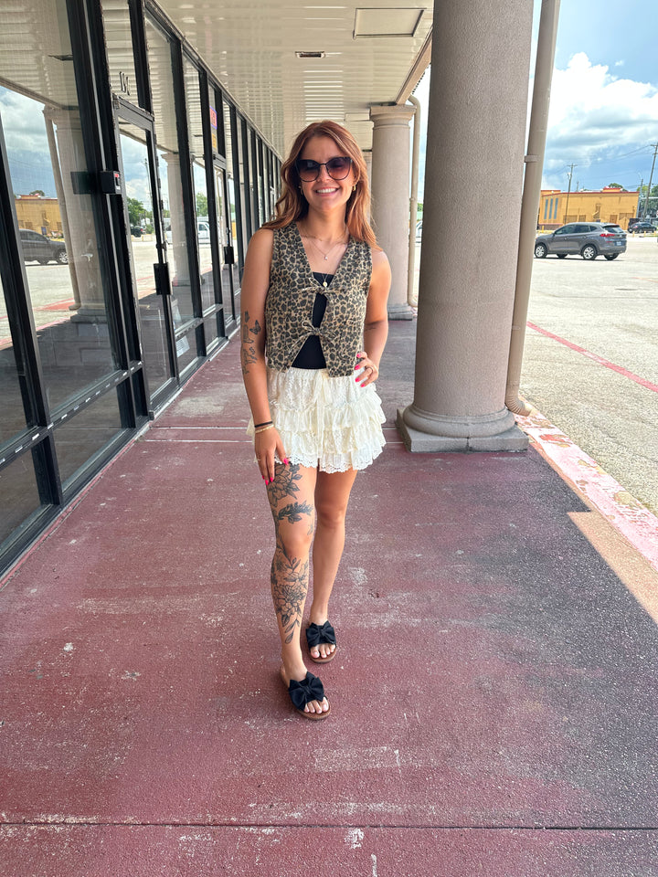 Janey’s Leopard Vest