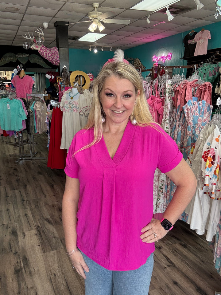 Another V-Neck Blouse