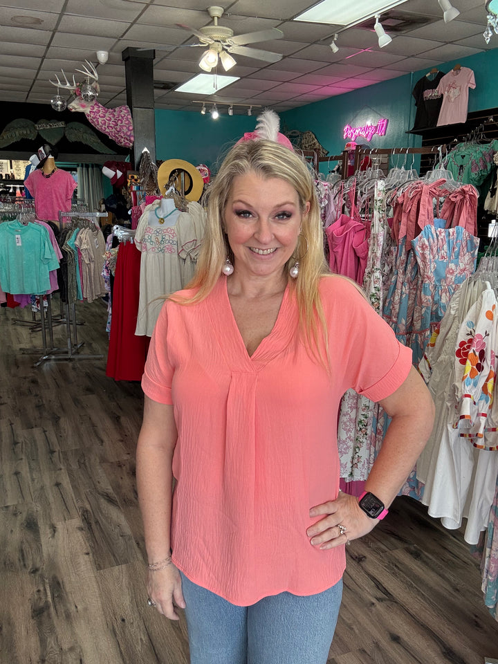 Another V-Neck Blouse