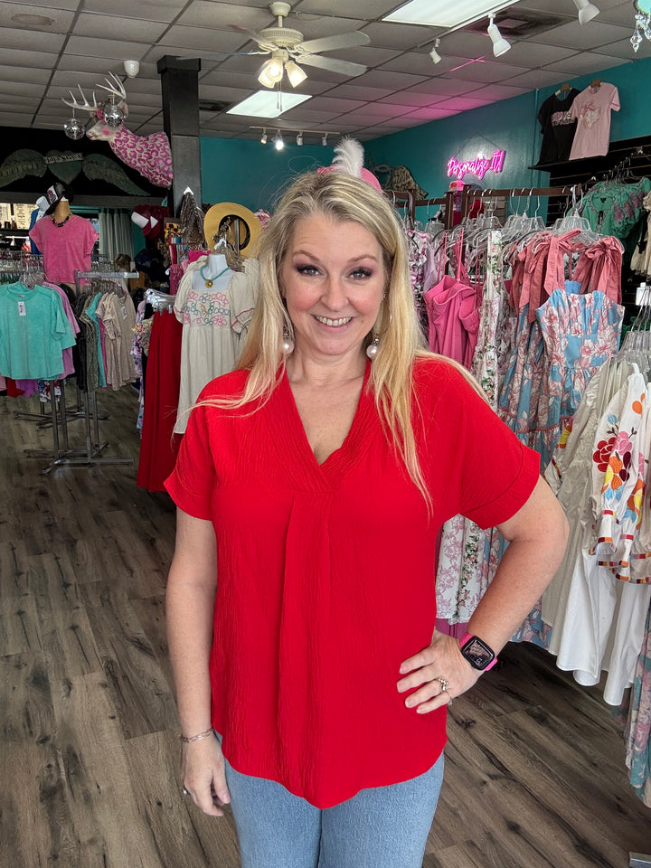 Another V-Neck Blouse