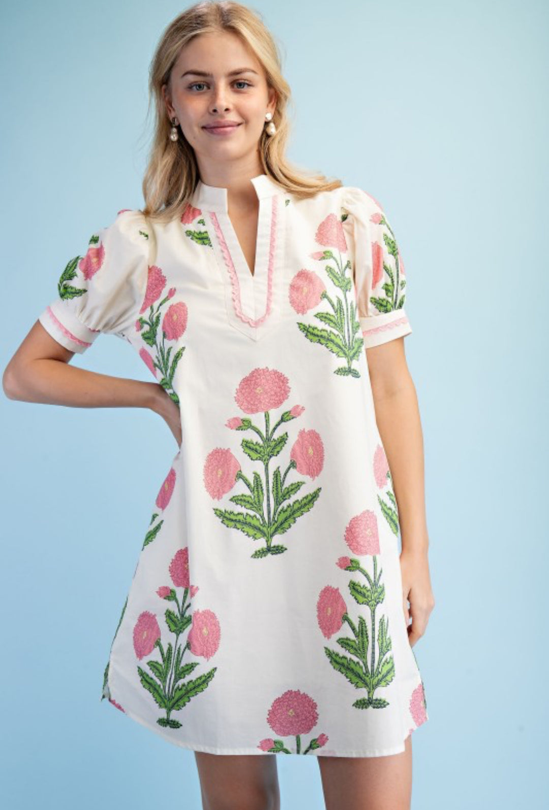 Pink Floral Dress