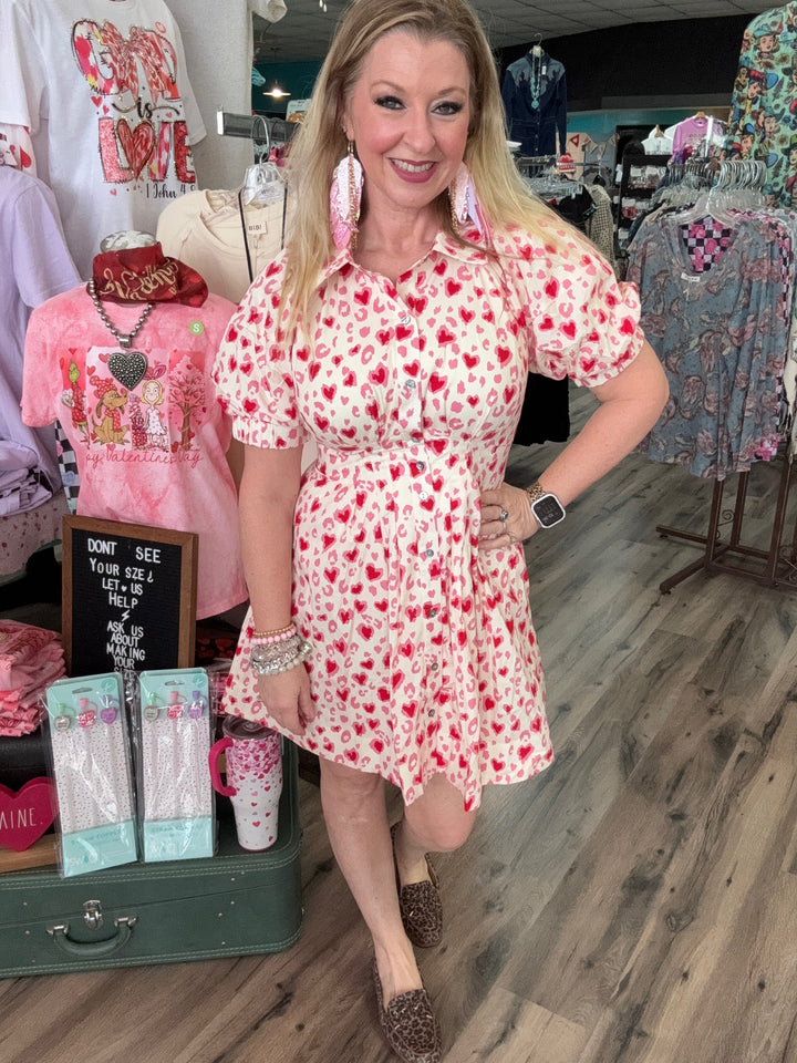 Leopard in love dress
