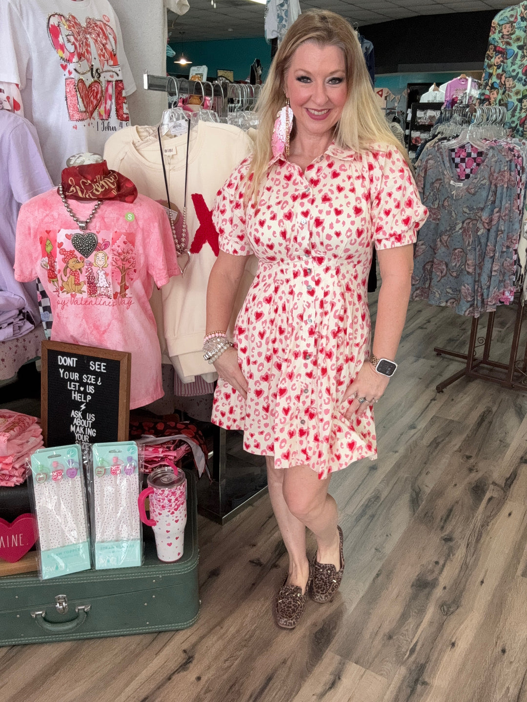Leopard in love dress