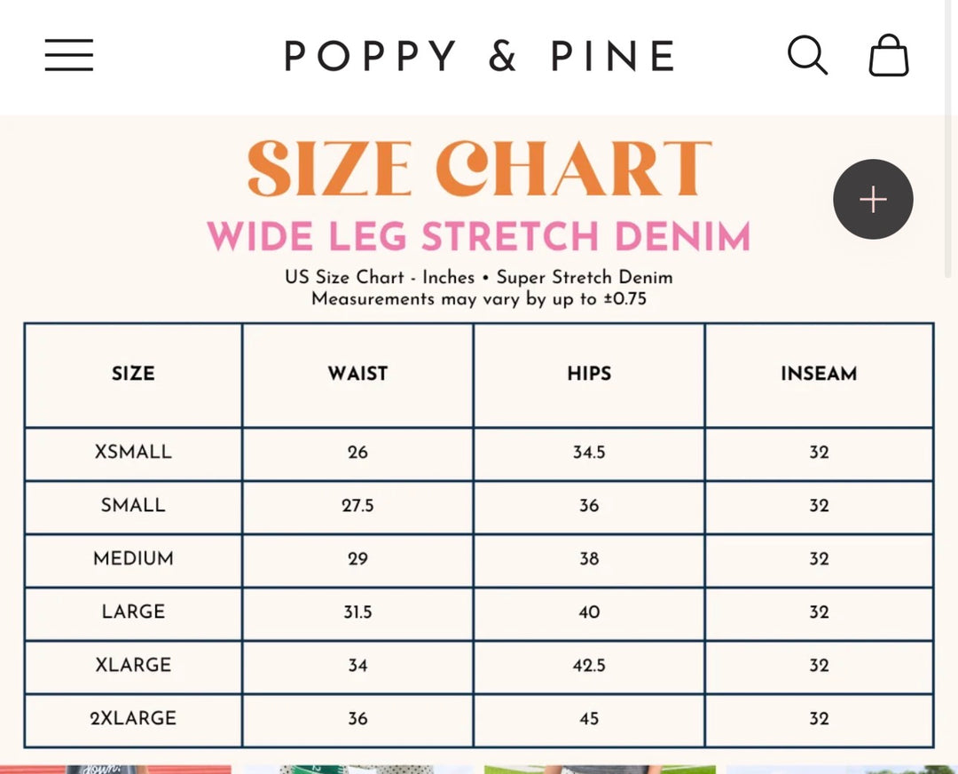 Poppy & Pine Spot On Denim