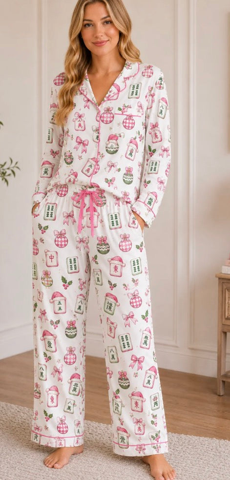 Christmas Mahjong PJ Set