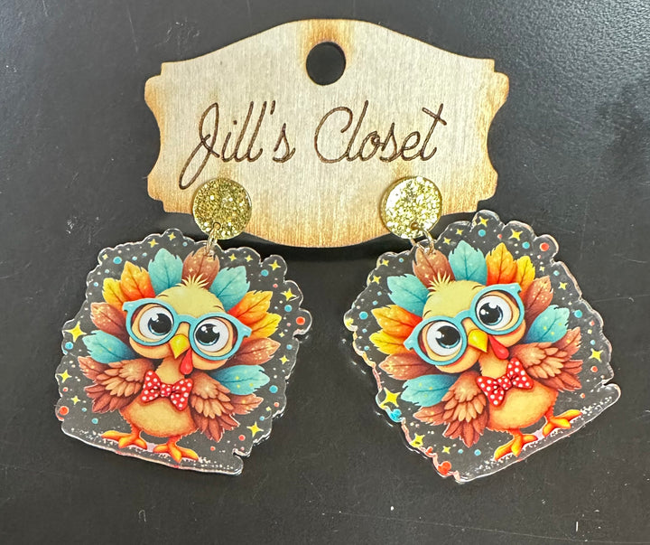 Mr Turkey Stud Earrings