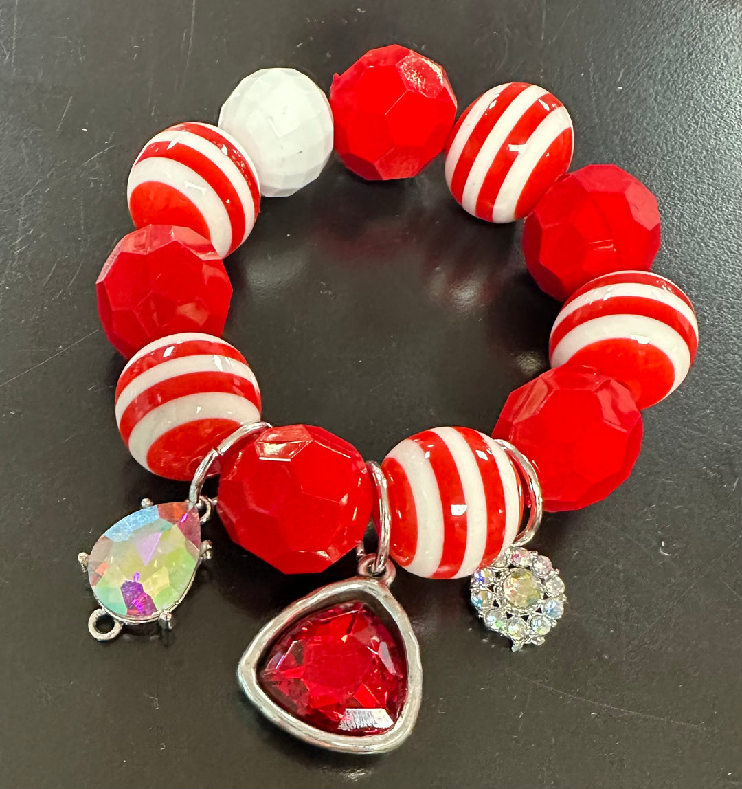 Candy Cane Chunky Bracelet