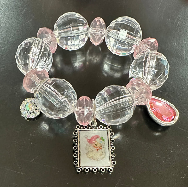Pink Santa Chunky Bracelets