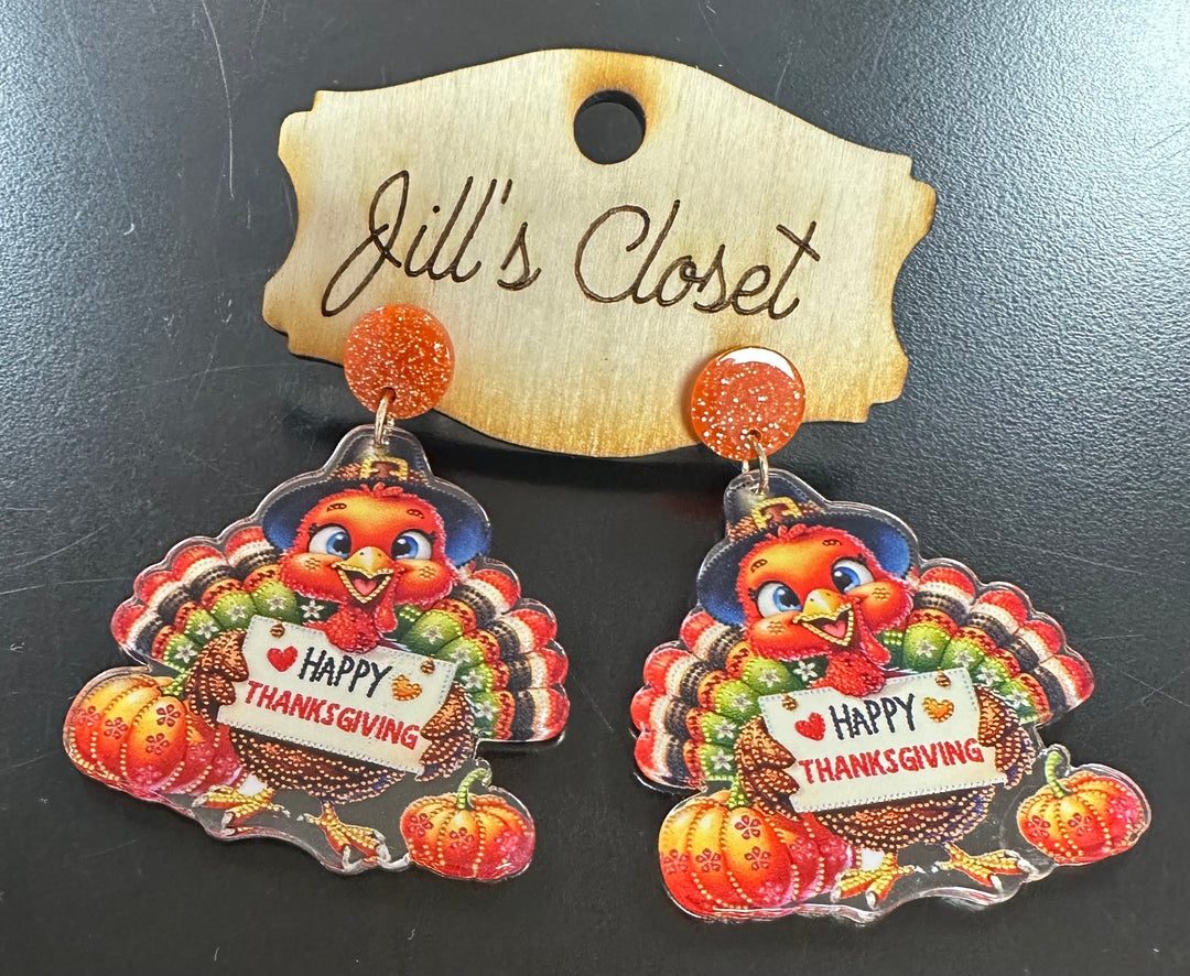 Mr Turkey Stud Earrings
