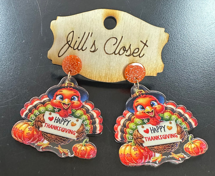 Mr Turkey Stud Earrings