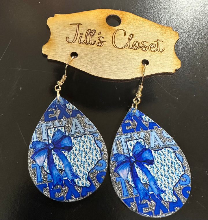 Texas Acrylic Stud Earrings