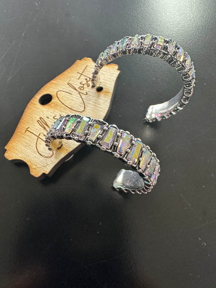 Lg Bling Hoop Earrings