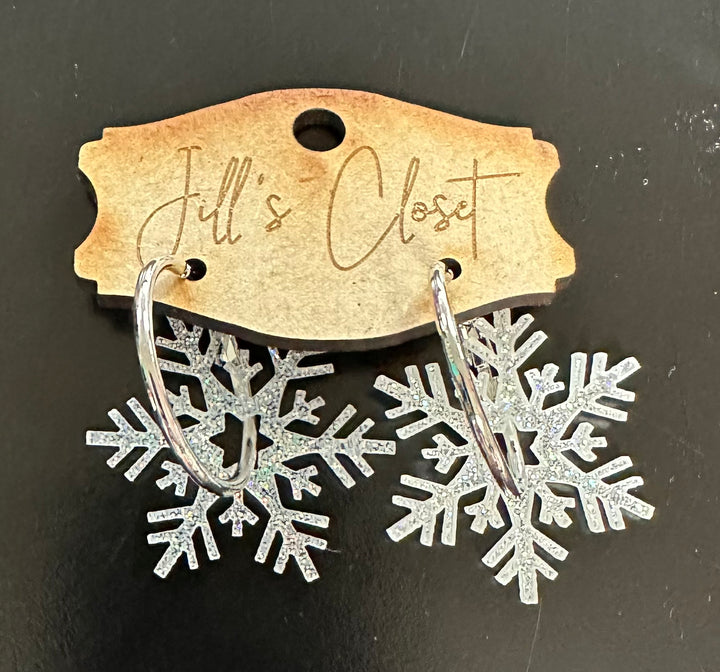 Snowflake earrings