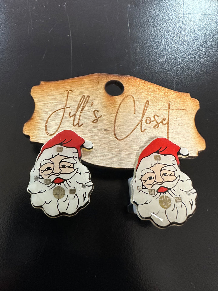 Lighted Santa Earrings
