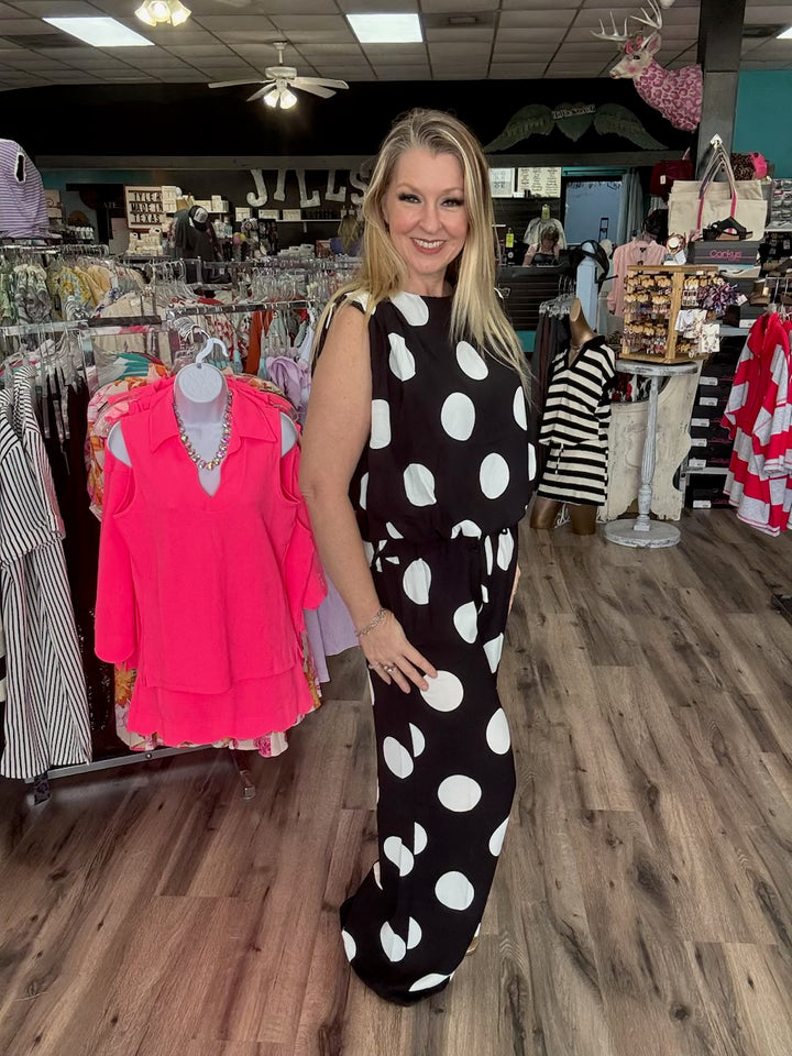 Midnight Polkadot 2 Pc Set