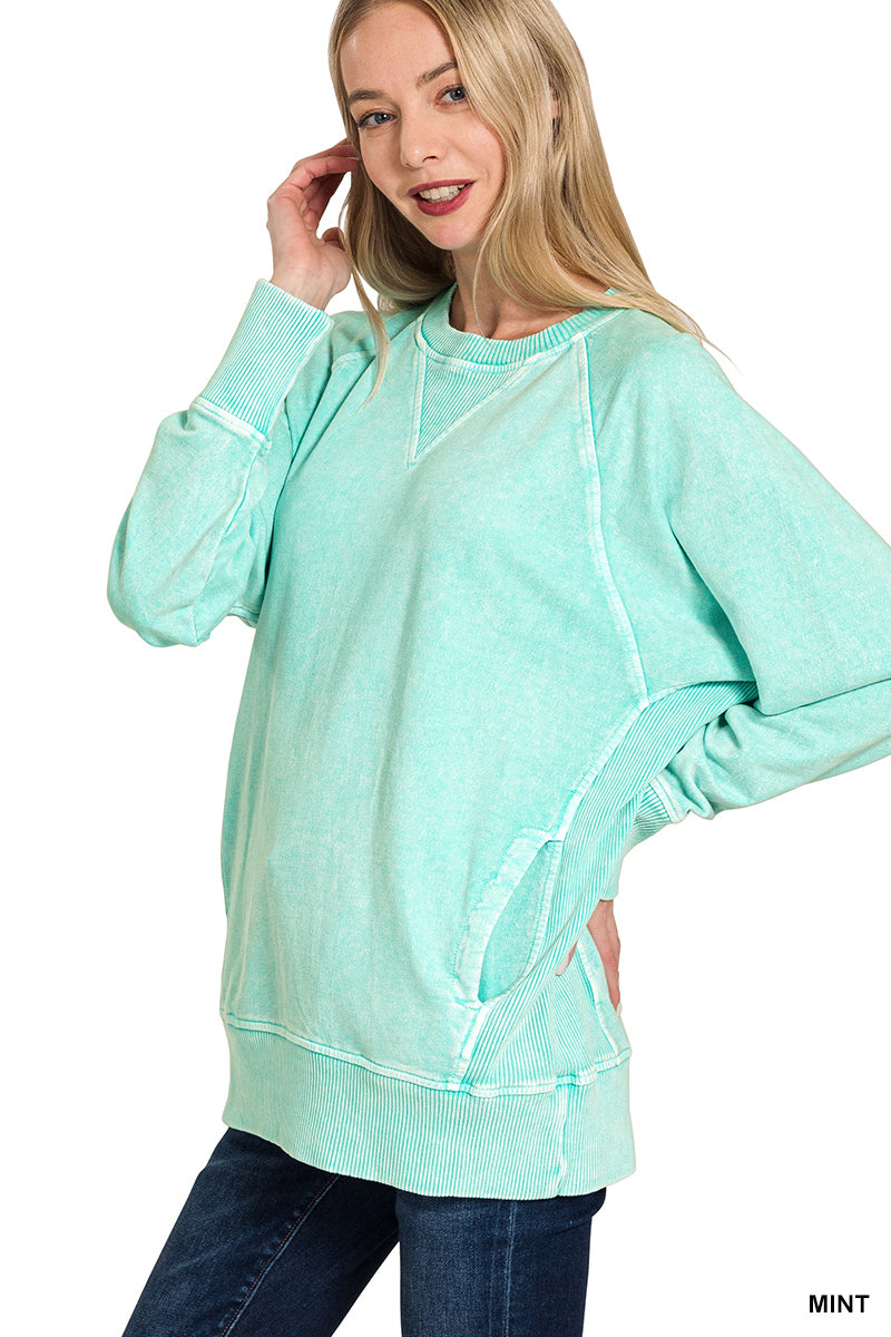 Mineral Wash Pullover