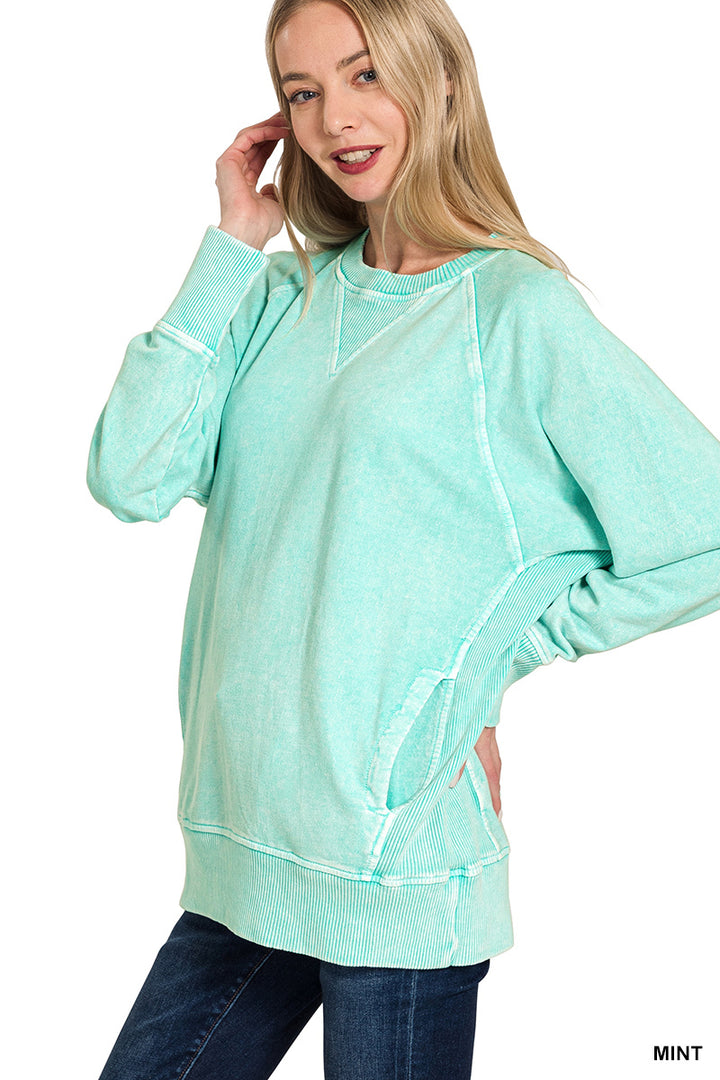 Mineral Wash Pullover