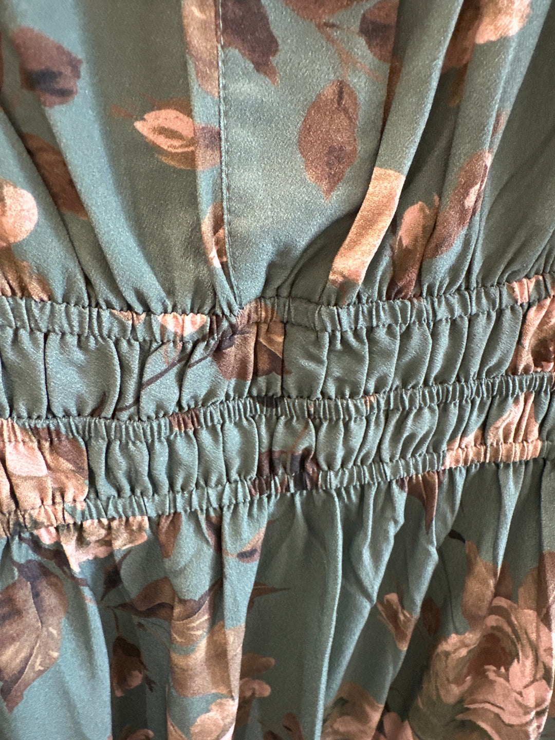 elastic waist tired maxi dress