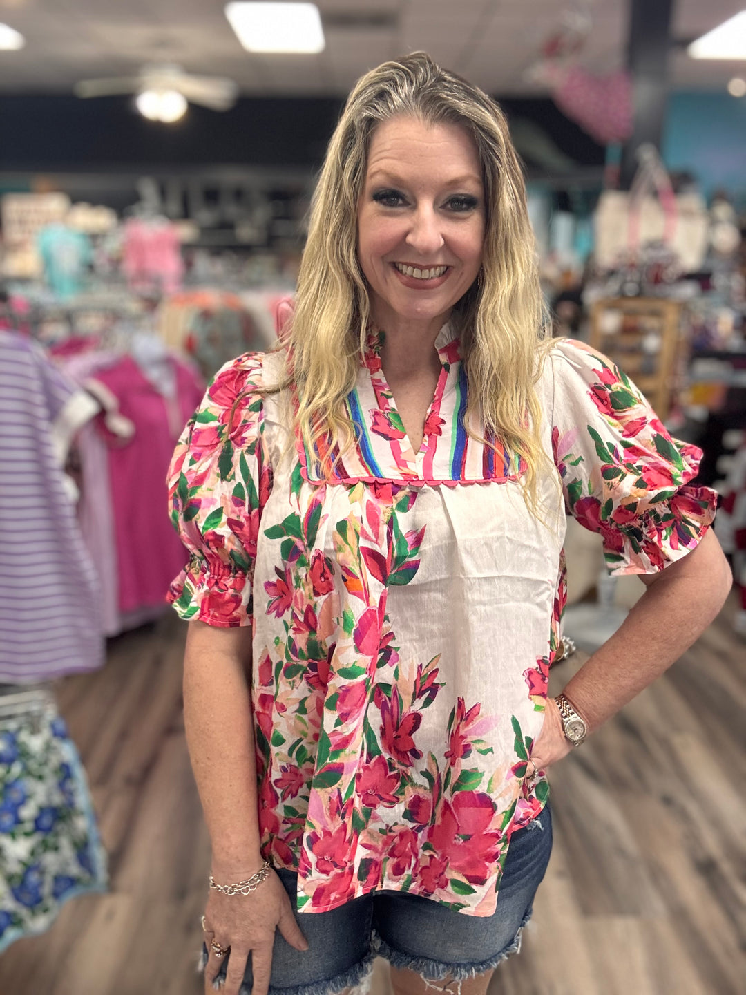 Painted Garden Blouse