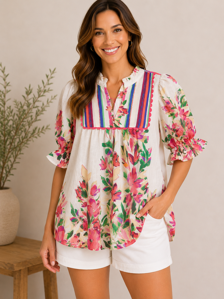 Painted Garden Blouse