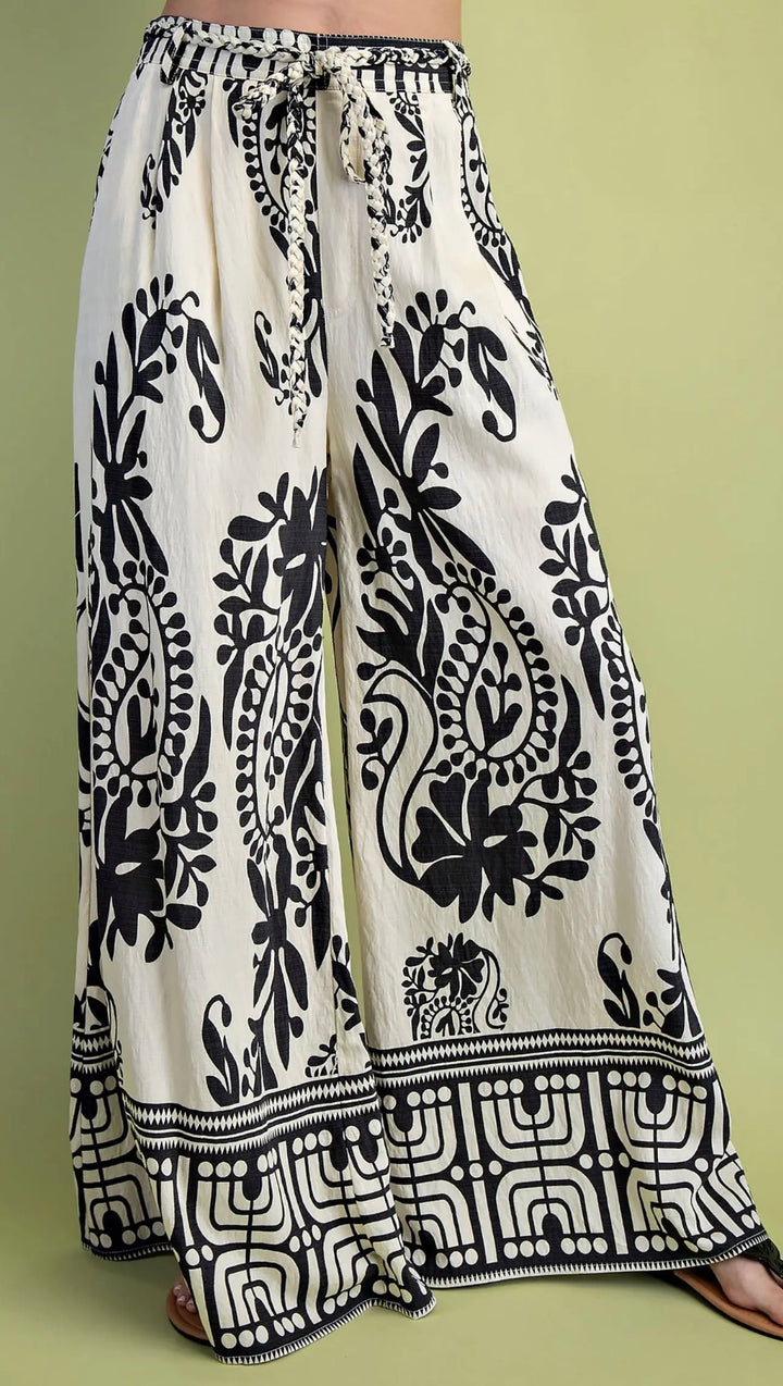 Paisley Print Pants