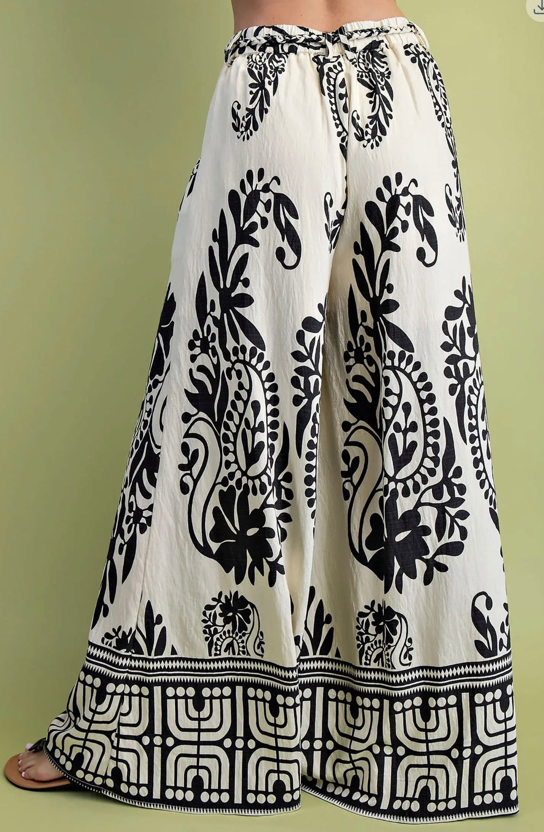Paisley Print Pants