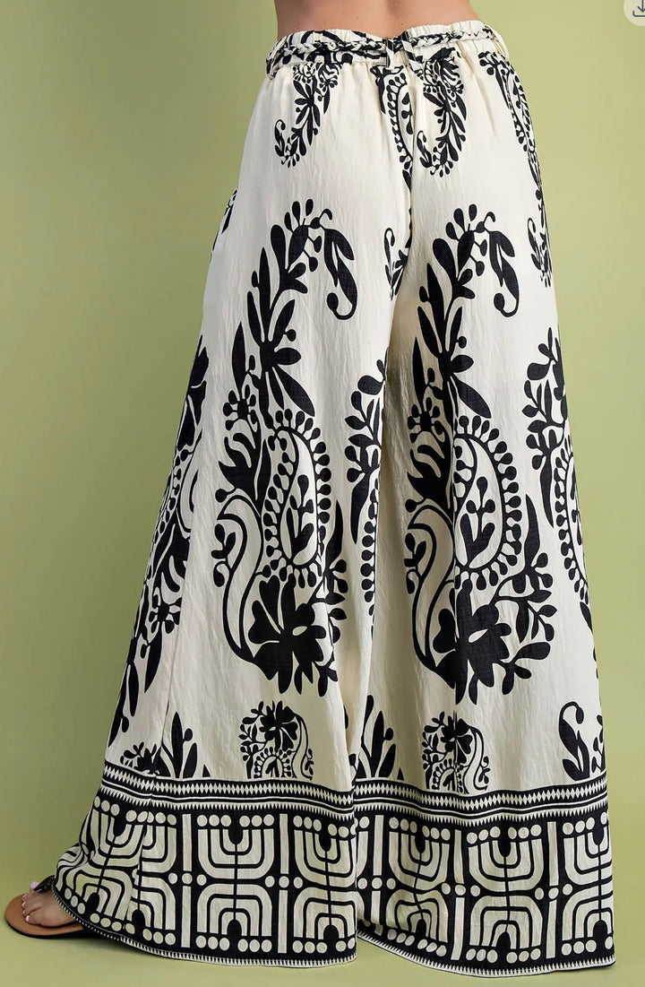 Paisley Print Pants