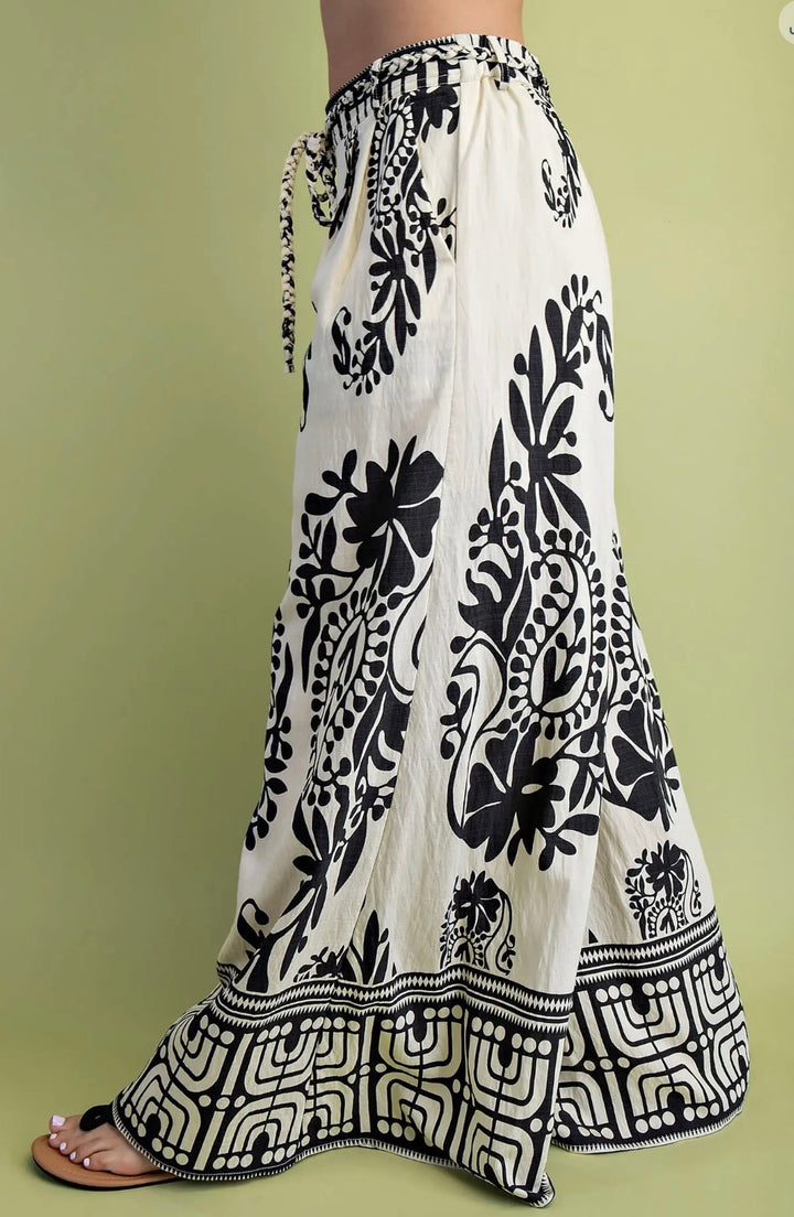 Paisley Print Pants