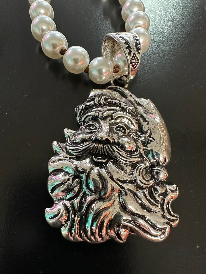 Pearl Christmas Necklace, Bracelet & Earrings