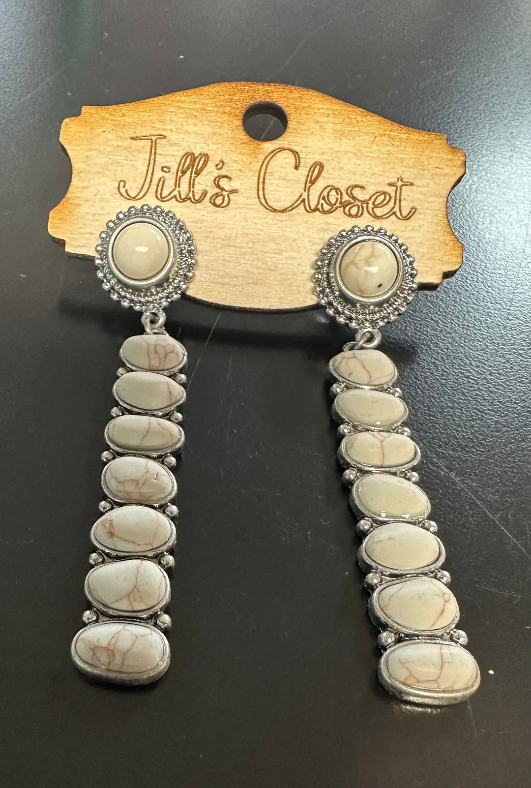 Long Stud Bar Earrings