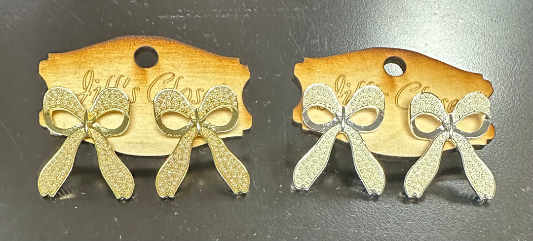 Pearly Bow Earrings