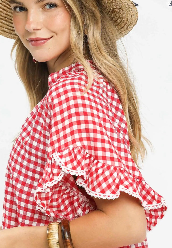 Picnic in the Park Gingham Top