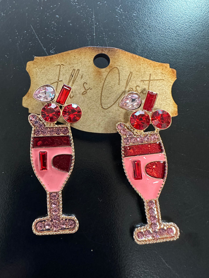 Cocktail glass Earrings